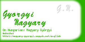gyorgyi magyary business card